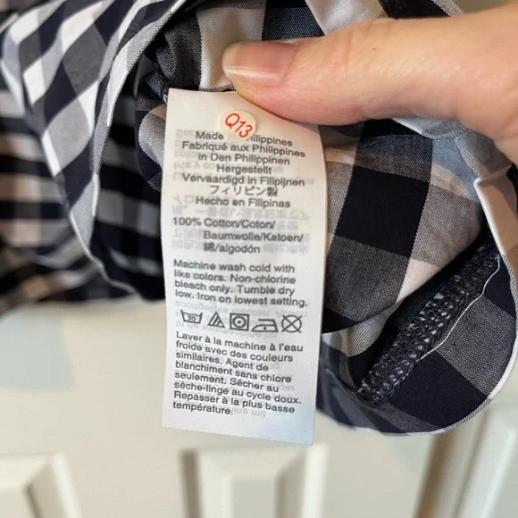 Crewcuts navy, pink and gingham dress size 10, NWT - Picture 7 of 13